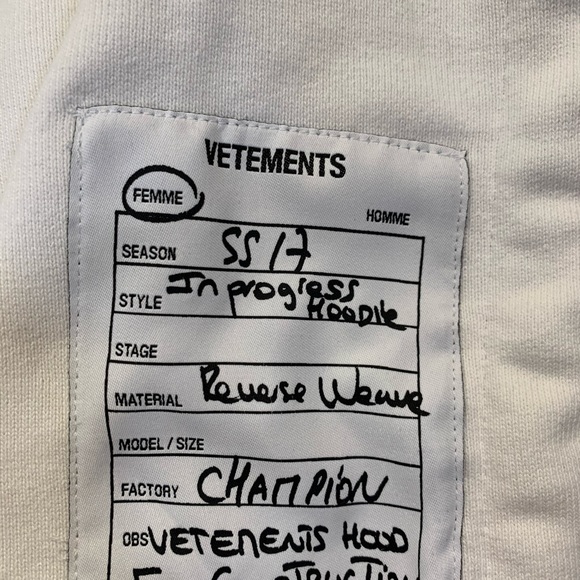 Champion X Vetements hoody - Picture 3 of 10